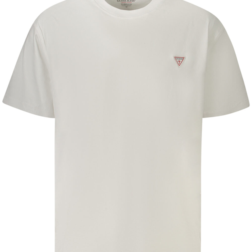 GUESS JEANS T-SHIRT MANICHE CORTE UOMO BIANCO