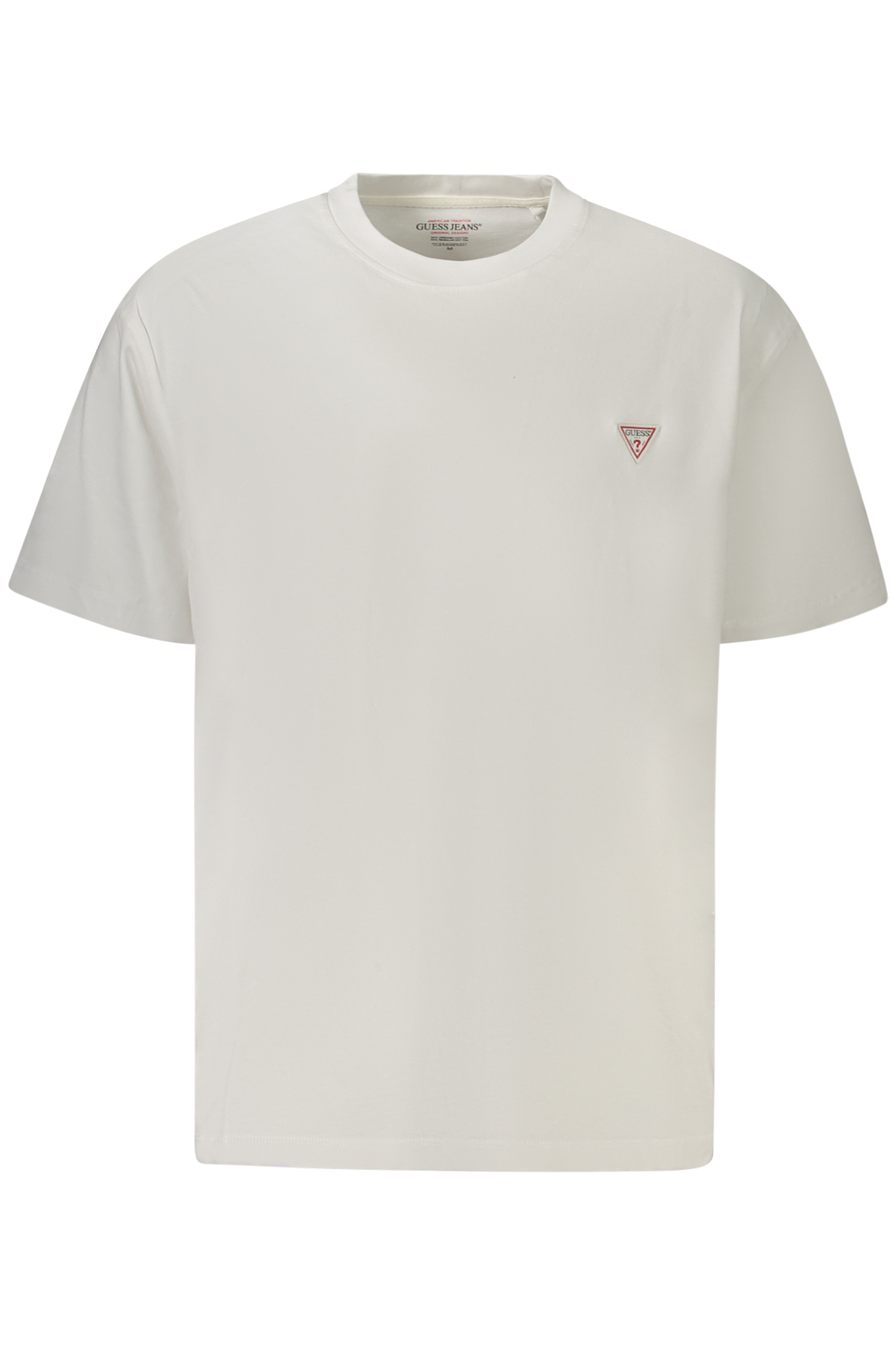 GUESS JEANS T-SHIRT MANICHE CORTE UOMO BIANCO