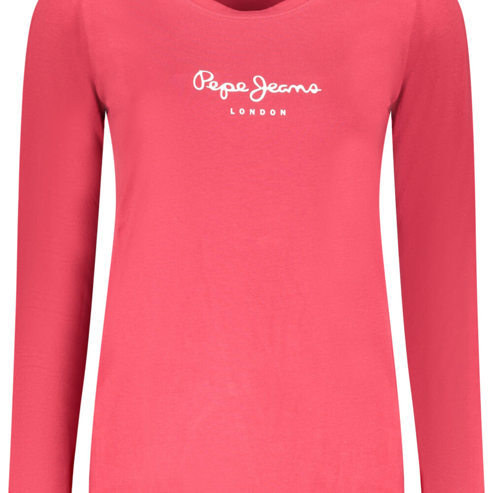 PEPE JEANS T-SHIRT MANICHE CORTE DONNA ROSSO