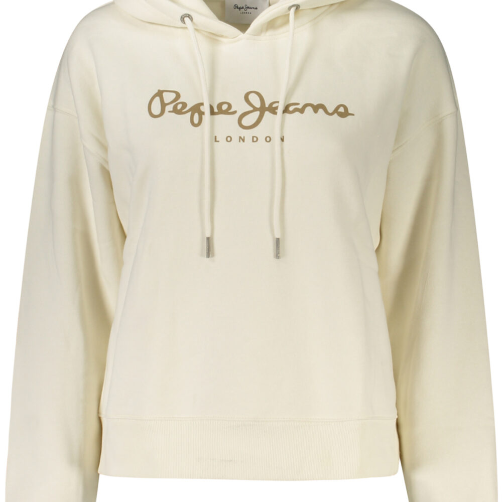 PEPE JEANS FELPA SENZA ZIP DONNA BIANCO