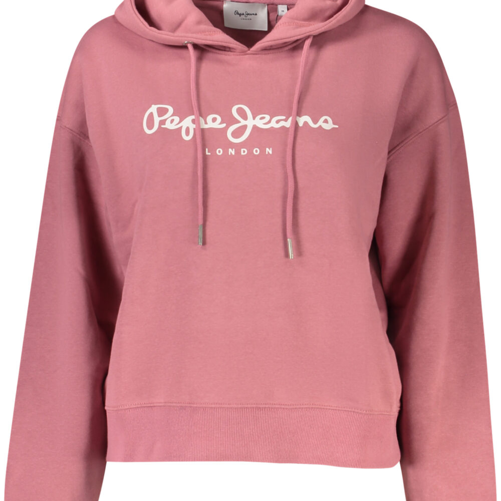 PEPE JEANS FELPA SENZA ZIP DONNA ROSA