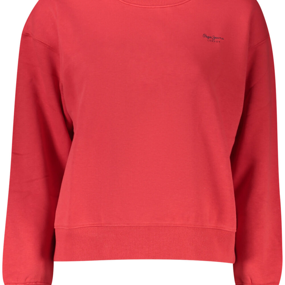 PEPE JEANS FELPA SENZA ZIP DONNA ROSSO