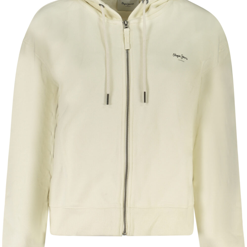 PEPE JEANS FELPA CON ZIP DONNA BIANCO