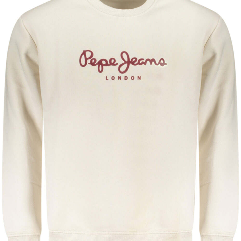 PEPE JEANS FELPA SENZA ZIP UOMO BIANCO