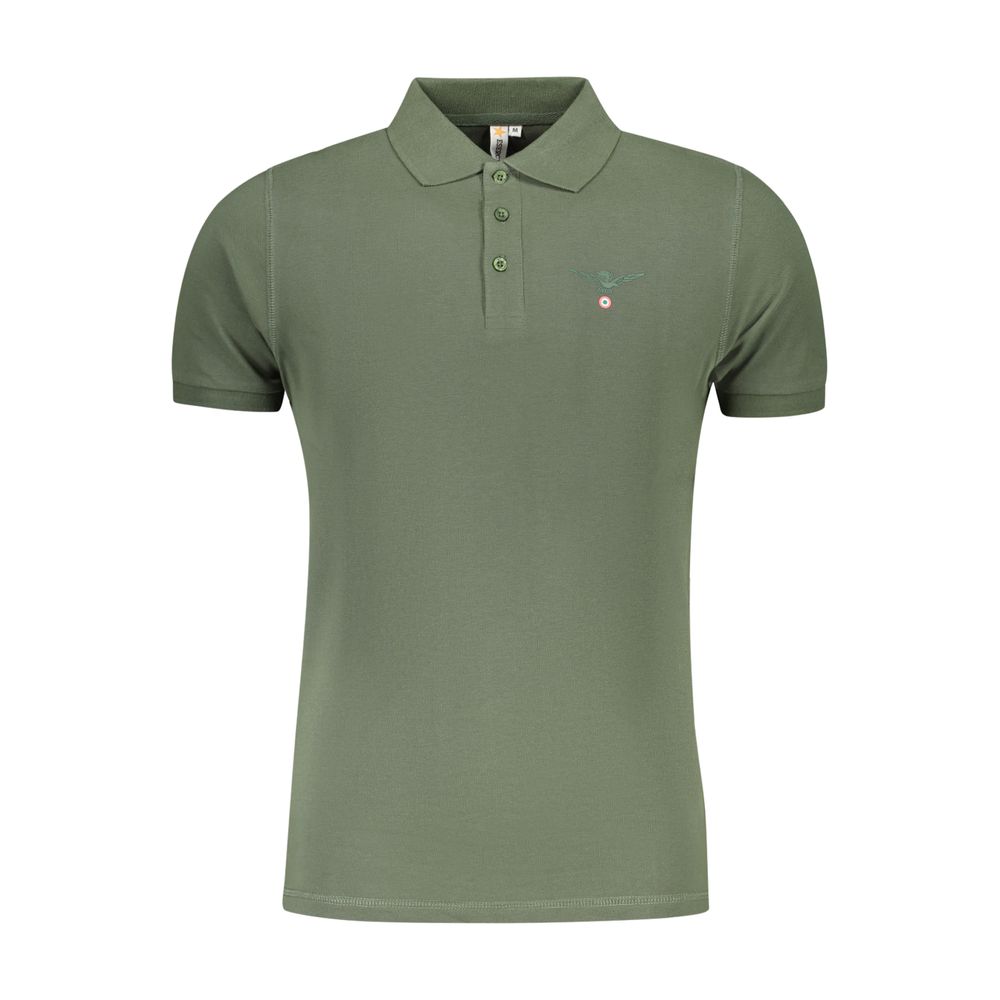 Green Cotton Polo Shirt