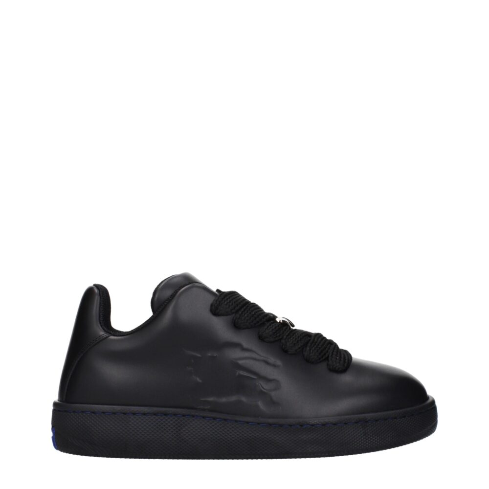 Black Leather Low Tops