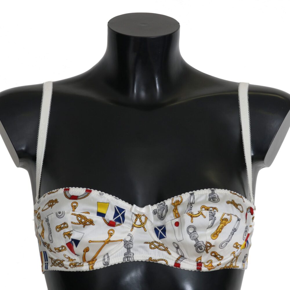 White Balconcino Sailor Print Underwear