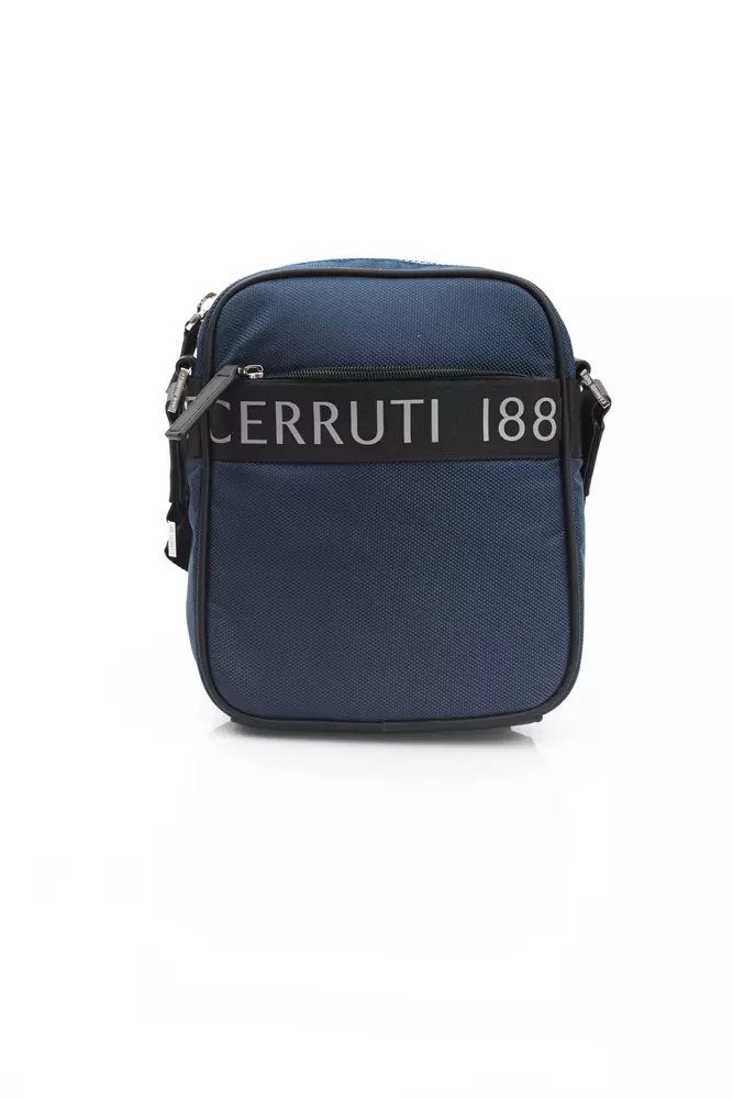 Blue Leather Women Crossbody Bag