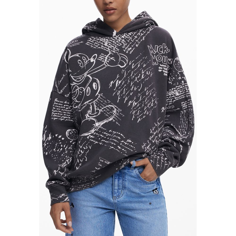 Black Cotton Women Sweater
