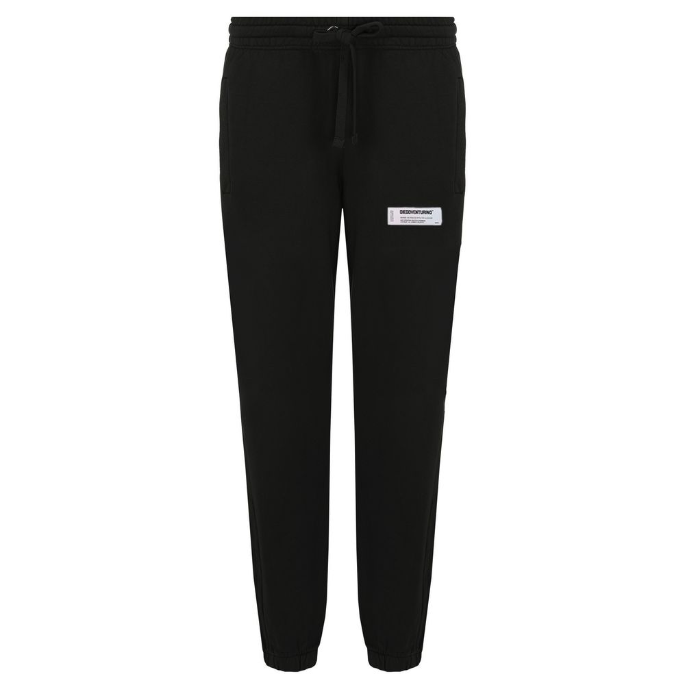 Black Cotton Jeans & Pant