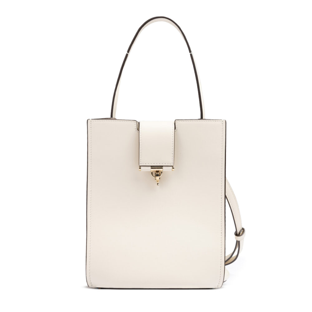 White Leather Shoulder Bag