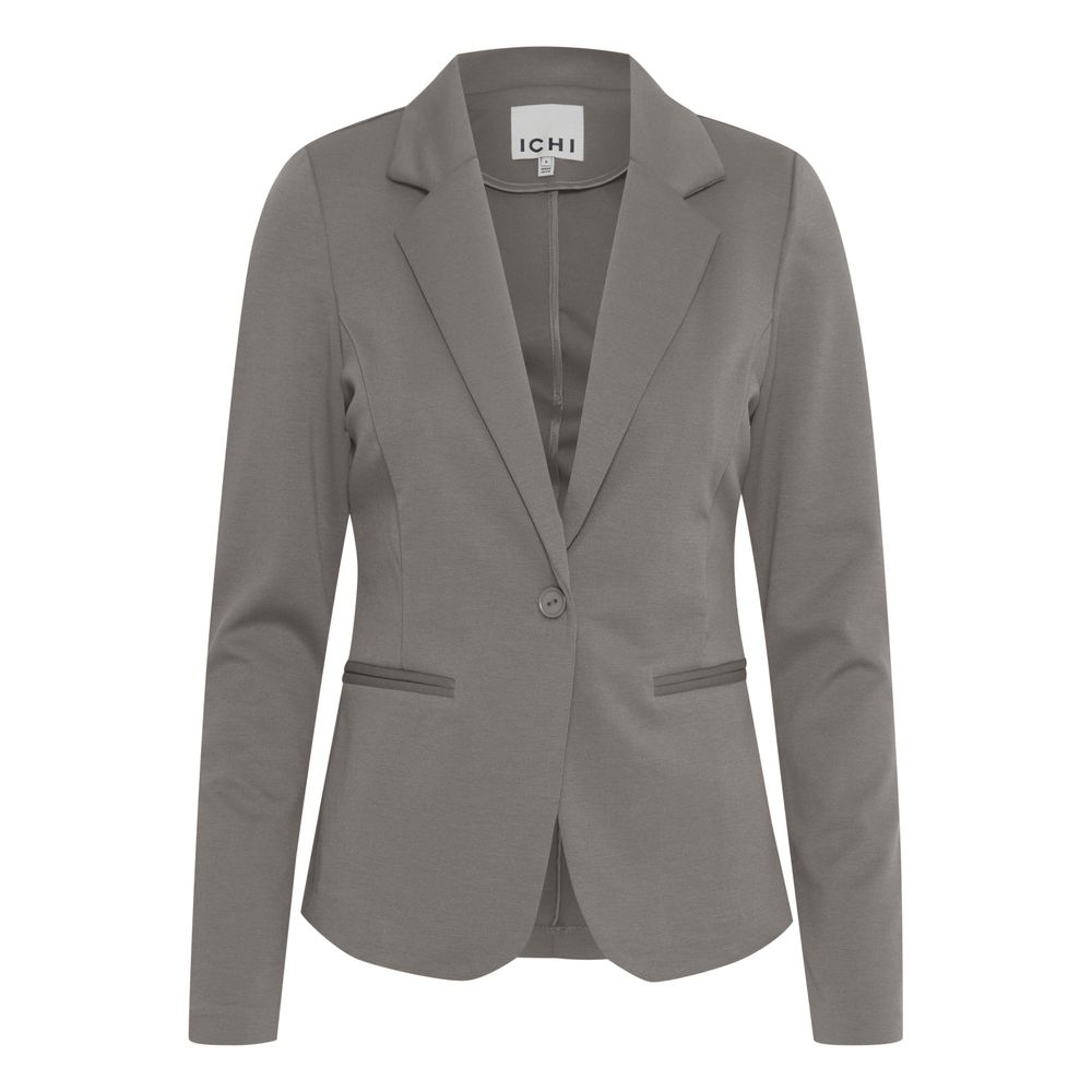 Gray Polyester Blazer