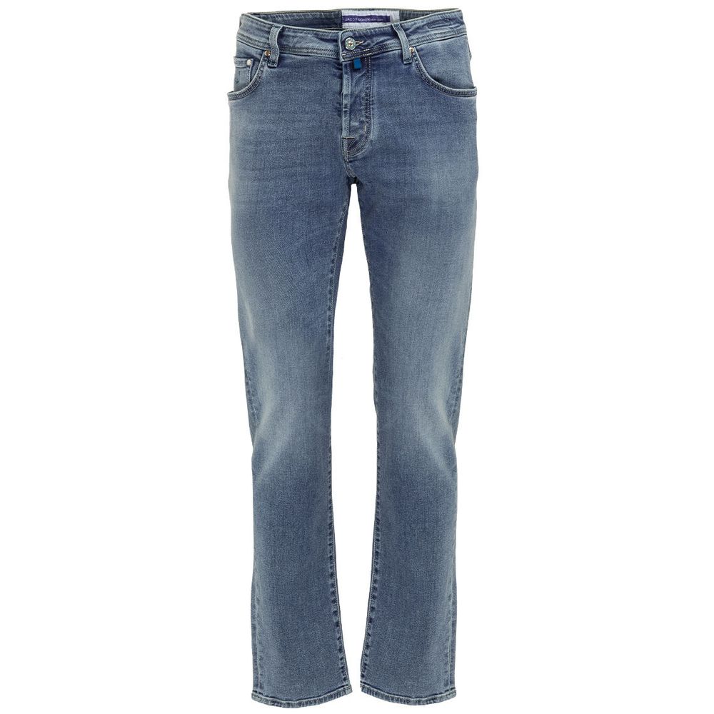 Blue Cotton Jeans & Pant