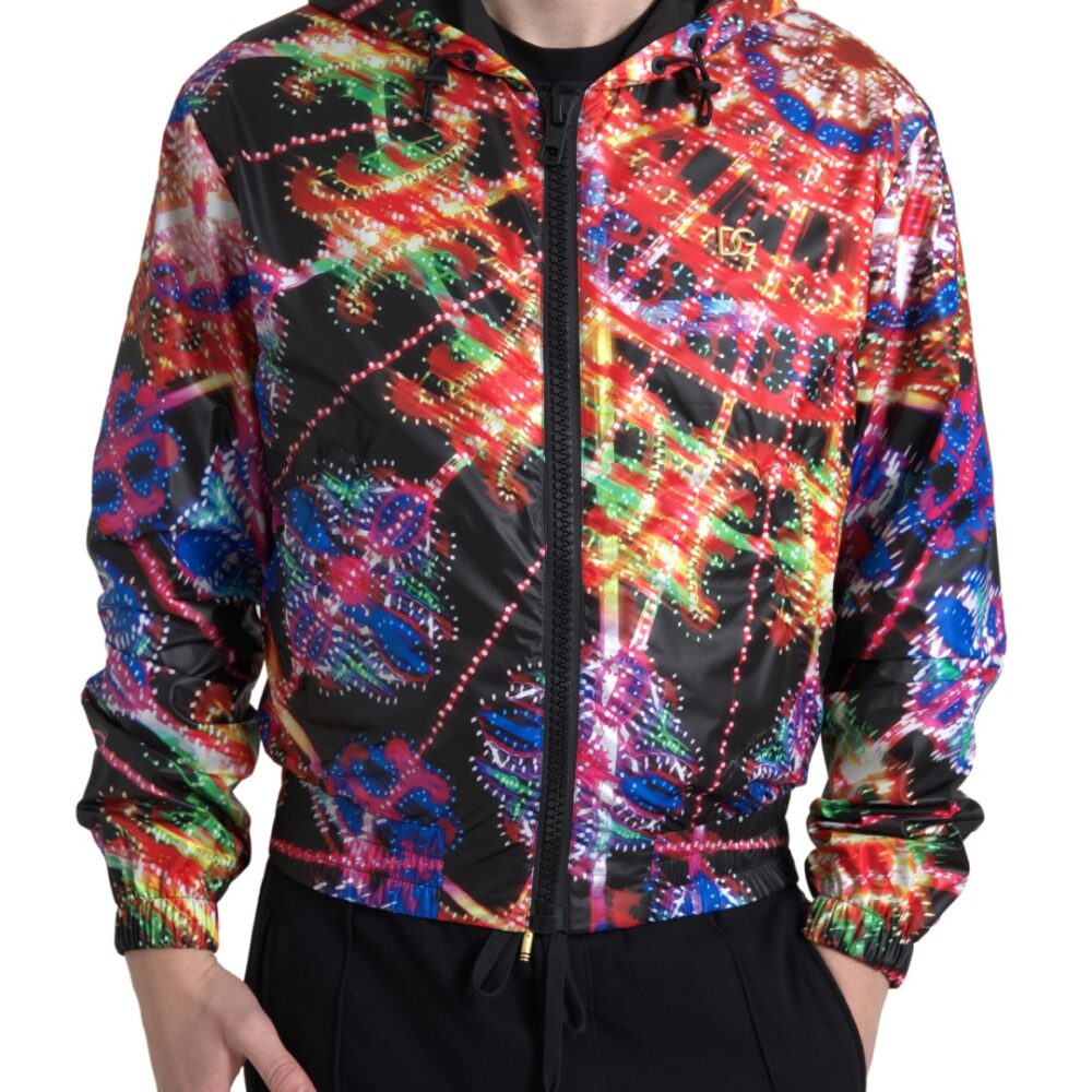 Multicolor Hooded Sweatshirt Sweater