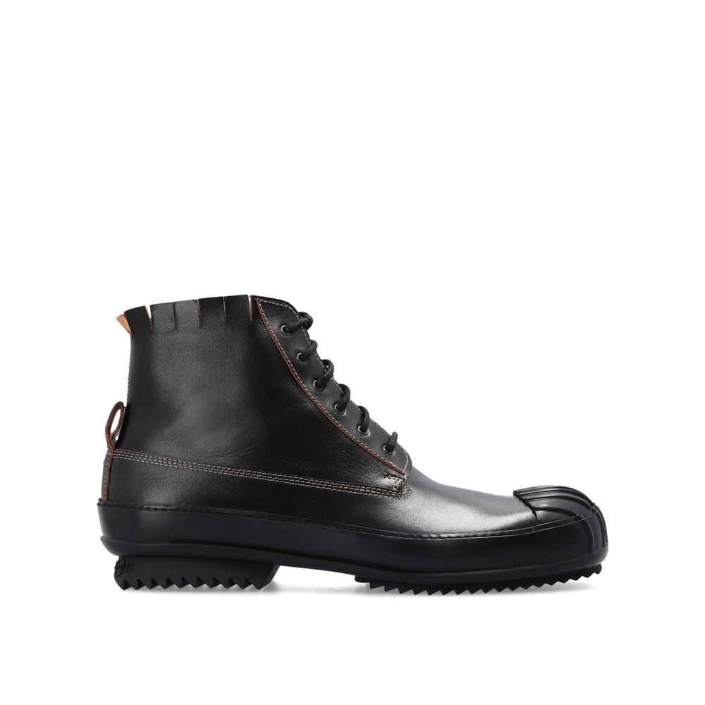 Leather High-Top Sneakers