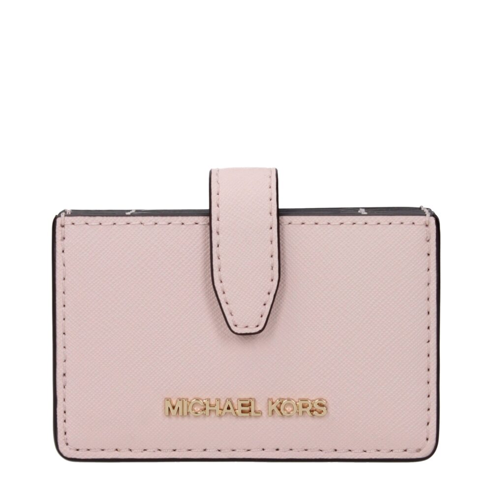 Pink Leather Cardholders