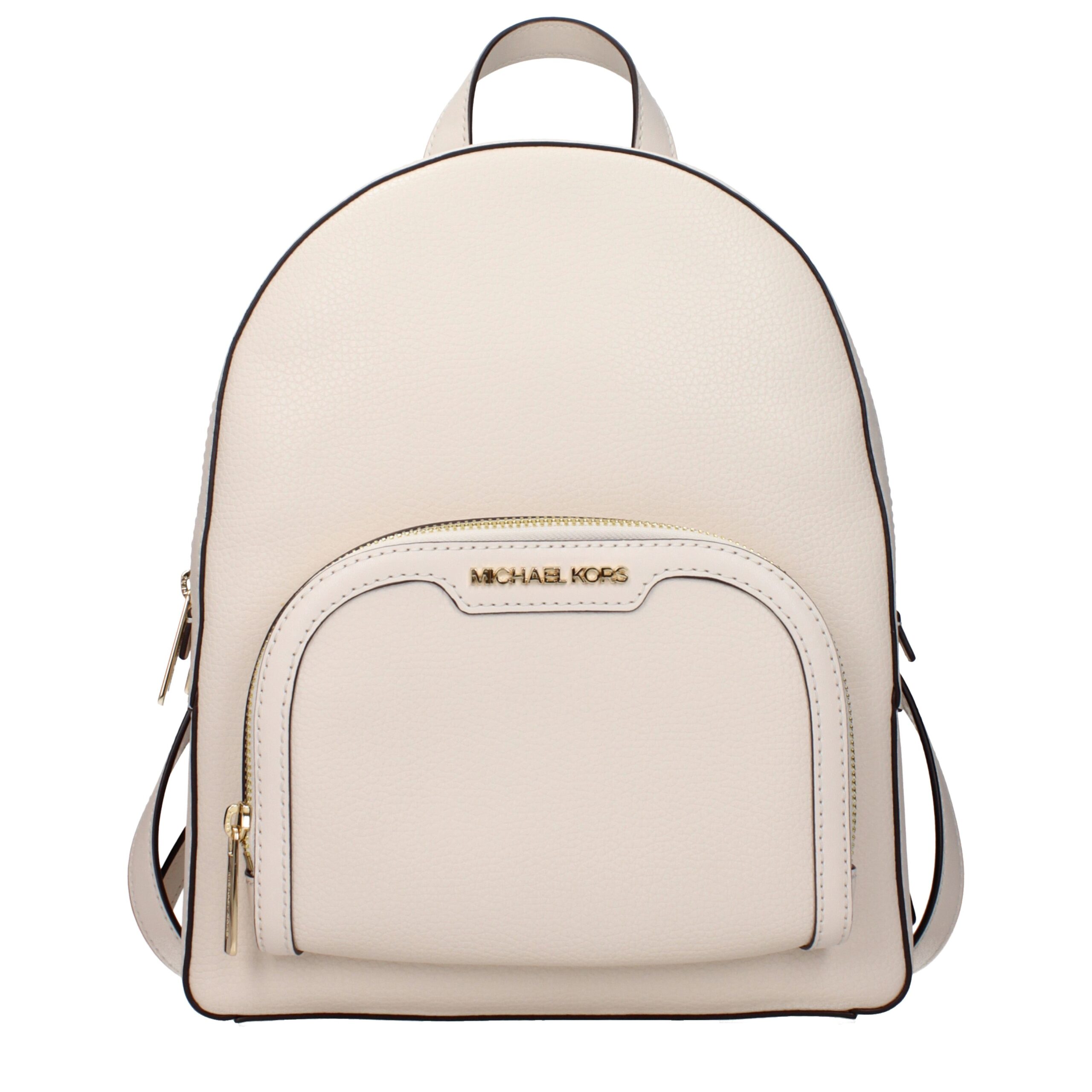 Beige Leather Backpacks