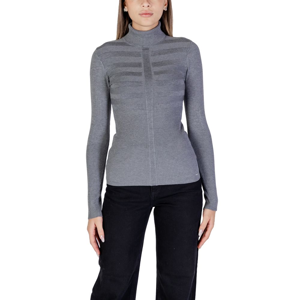 Gray Viscose Turtleneck