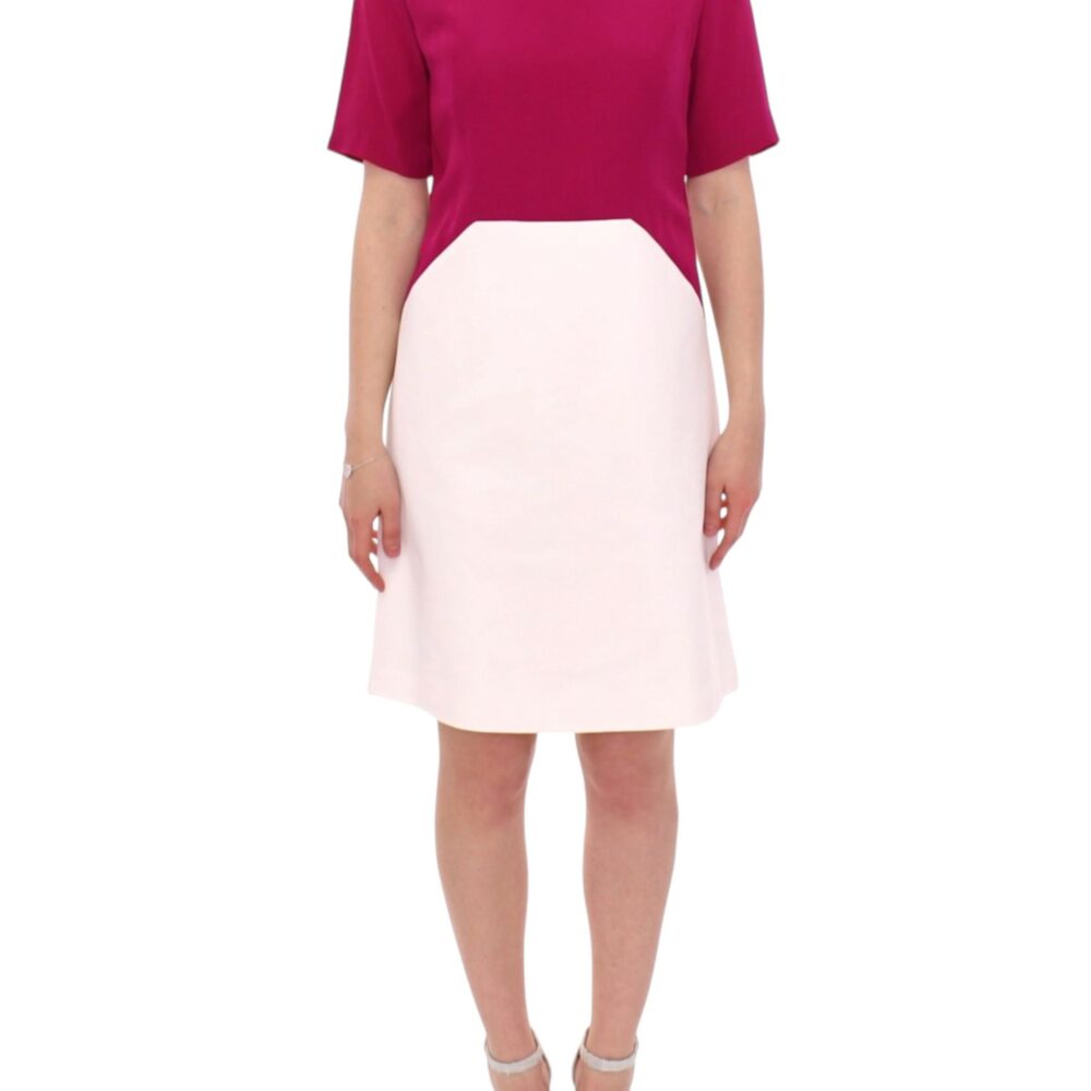 White Robot shift dress