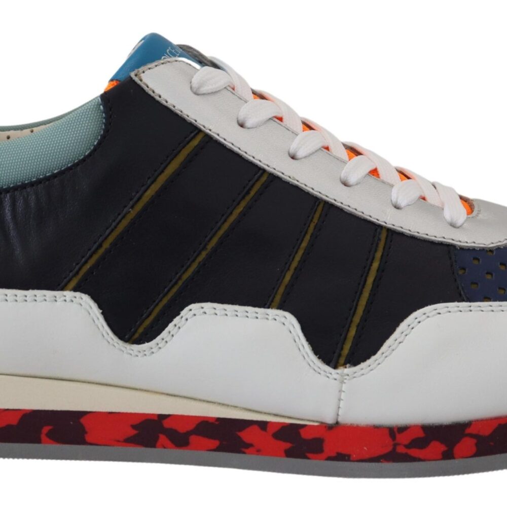 Multicolor Leather Sport Low Top Sneakers