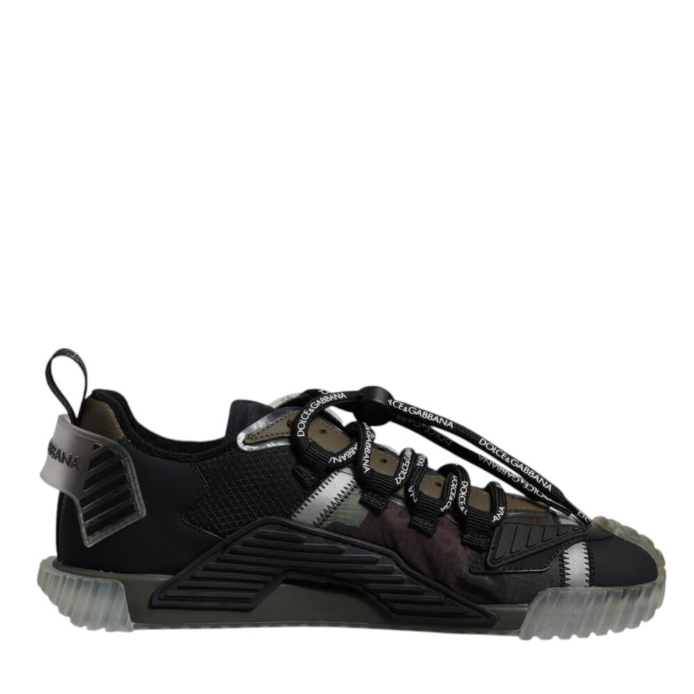 Black Green Camo NS1 Low Top Sneakers Shoes