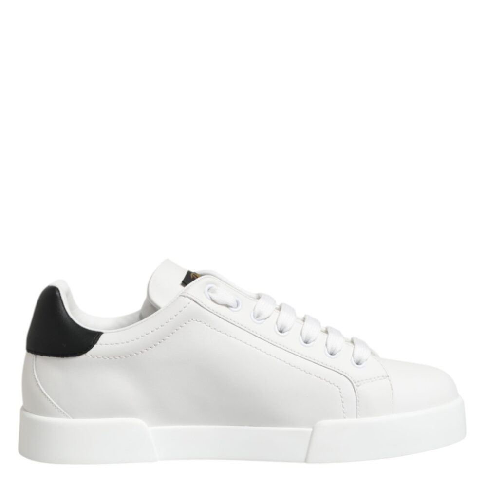 White Crown Patch Portofino Men Sneakers Shoes