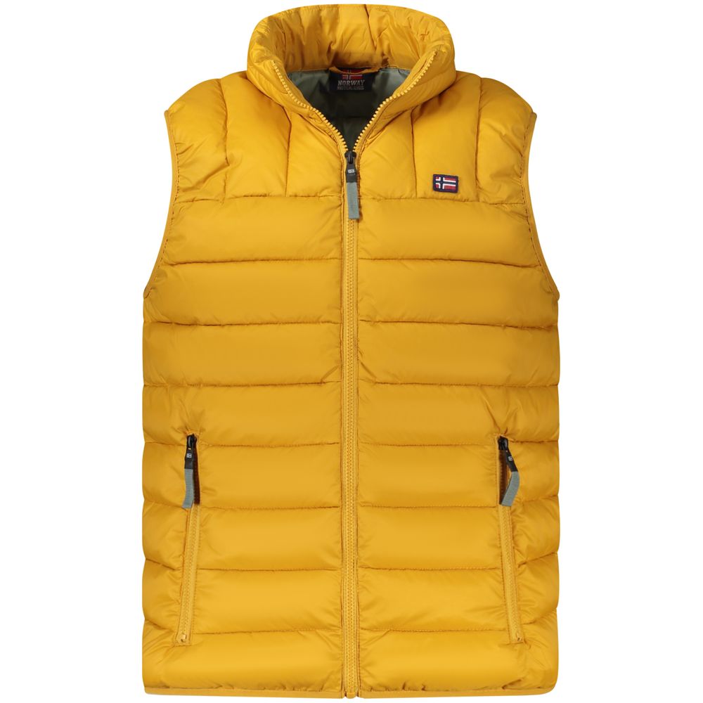 Yellow Polyamide Men Jacket