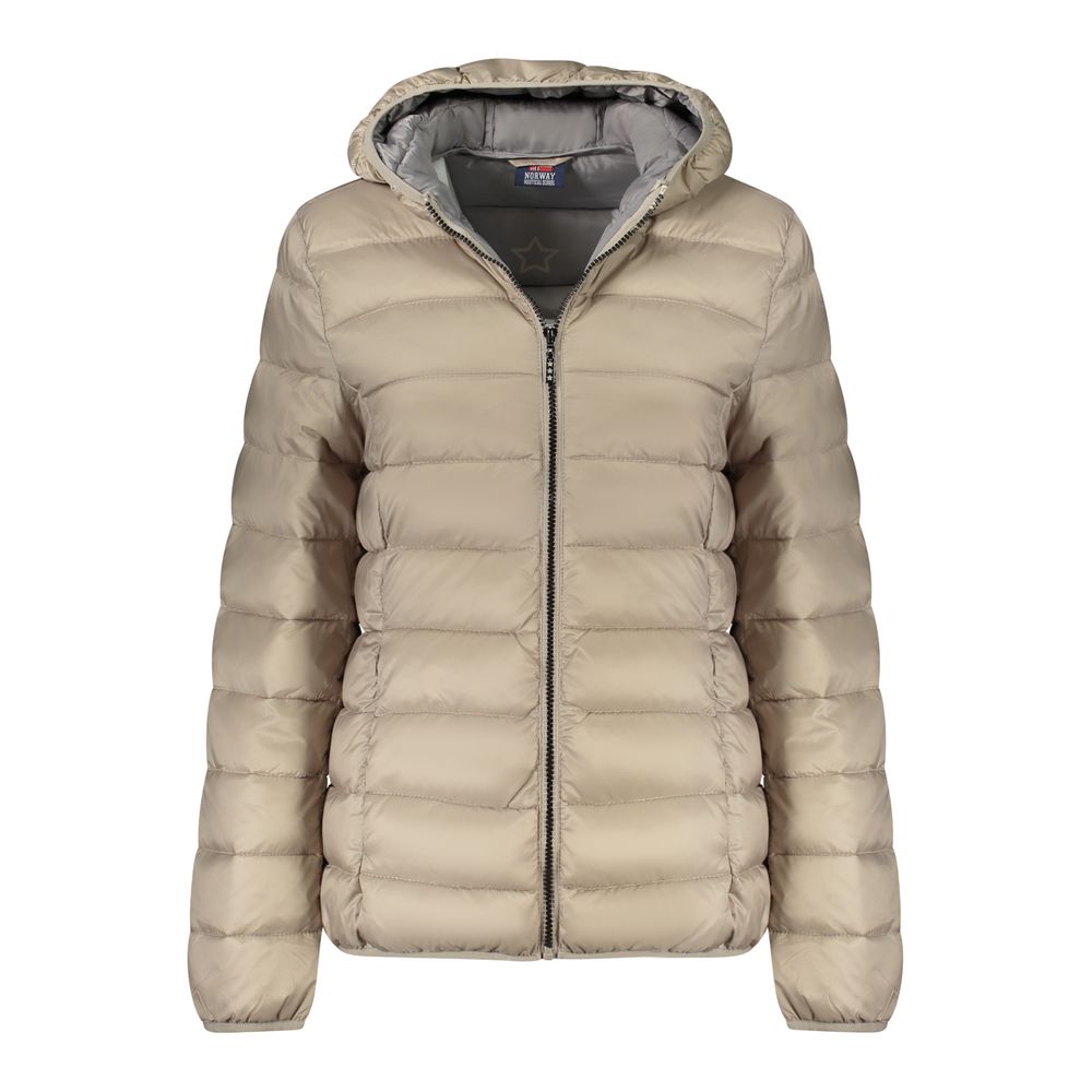 Beige Polyamide Women Jacket