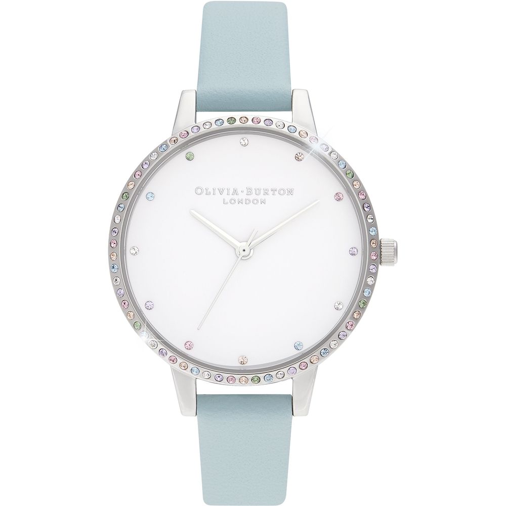 Blue Artificial Leather Watch