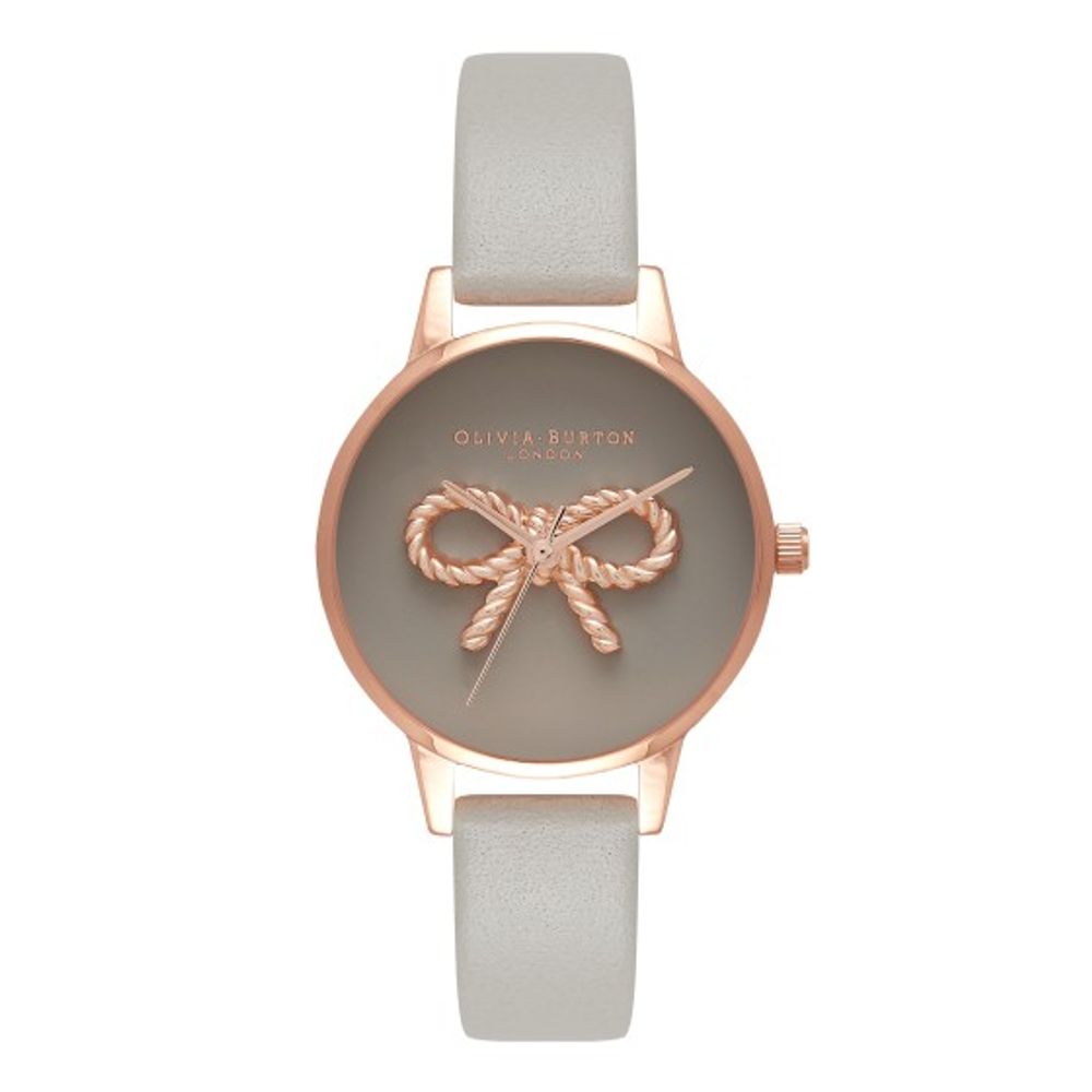 Gray Artificial Leather Watch