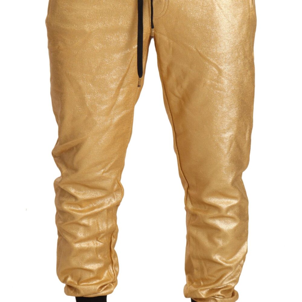 Gold Pig Of The Year Cotton Trousers Pants