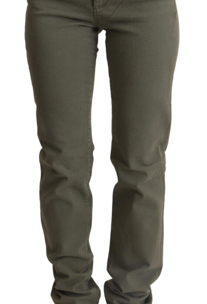 Gray Low Waist Cotton Skinny Denim Trouser Jeans