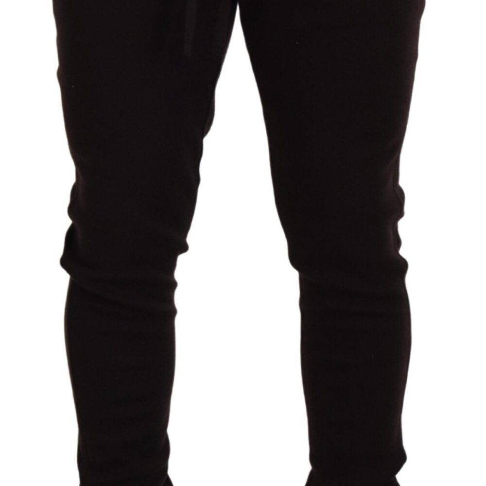 Brown Cashmere Trousers Bottoms Drawstring Pants