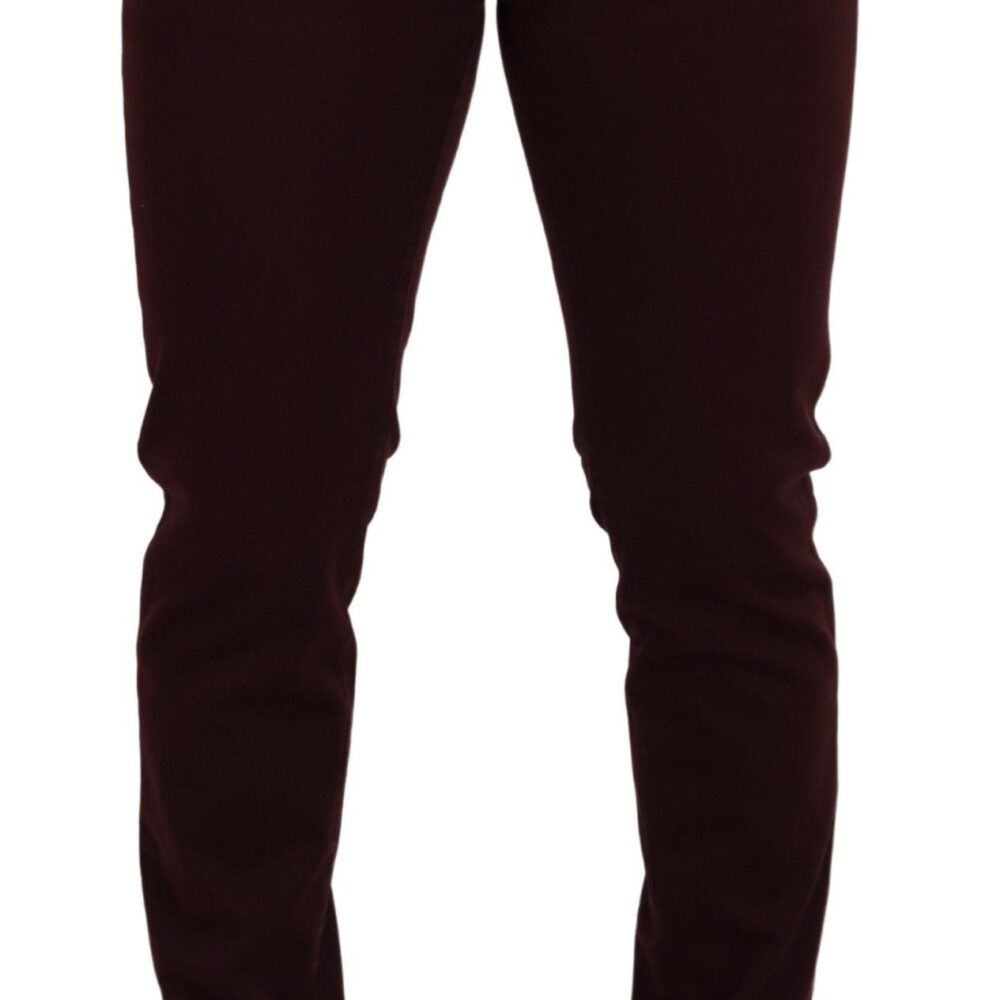 Bordeaux Cotton Stretch GOLD Denim Jeans