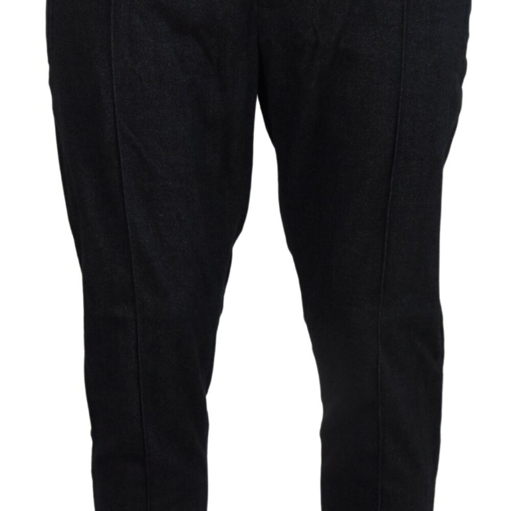 Grey Cotton Tapered Cotton Pants