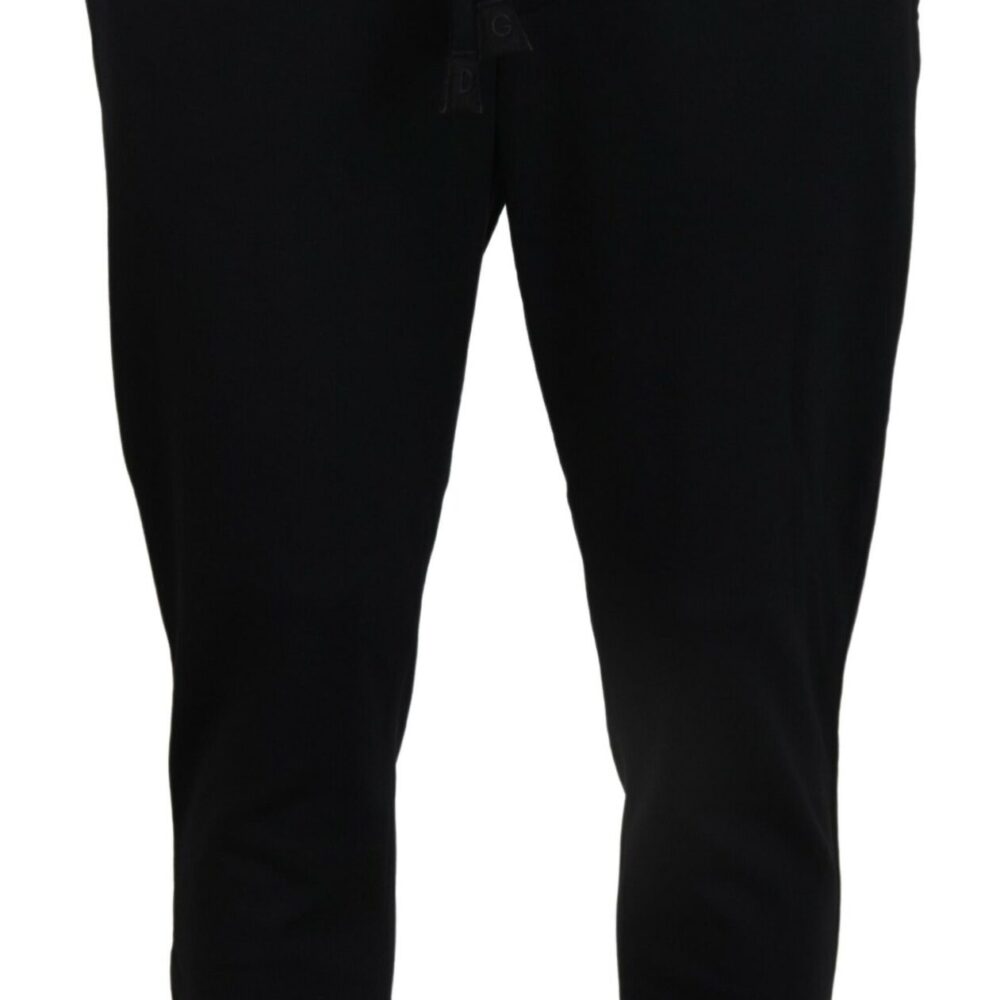 Black Mens Sport Wool Sweatpants Pants