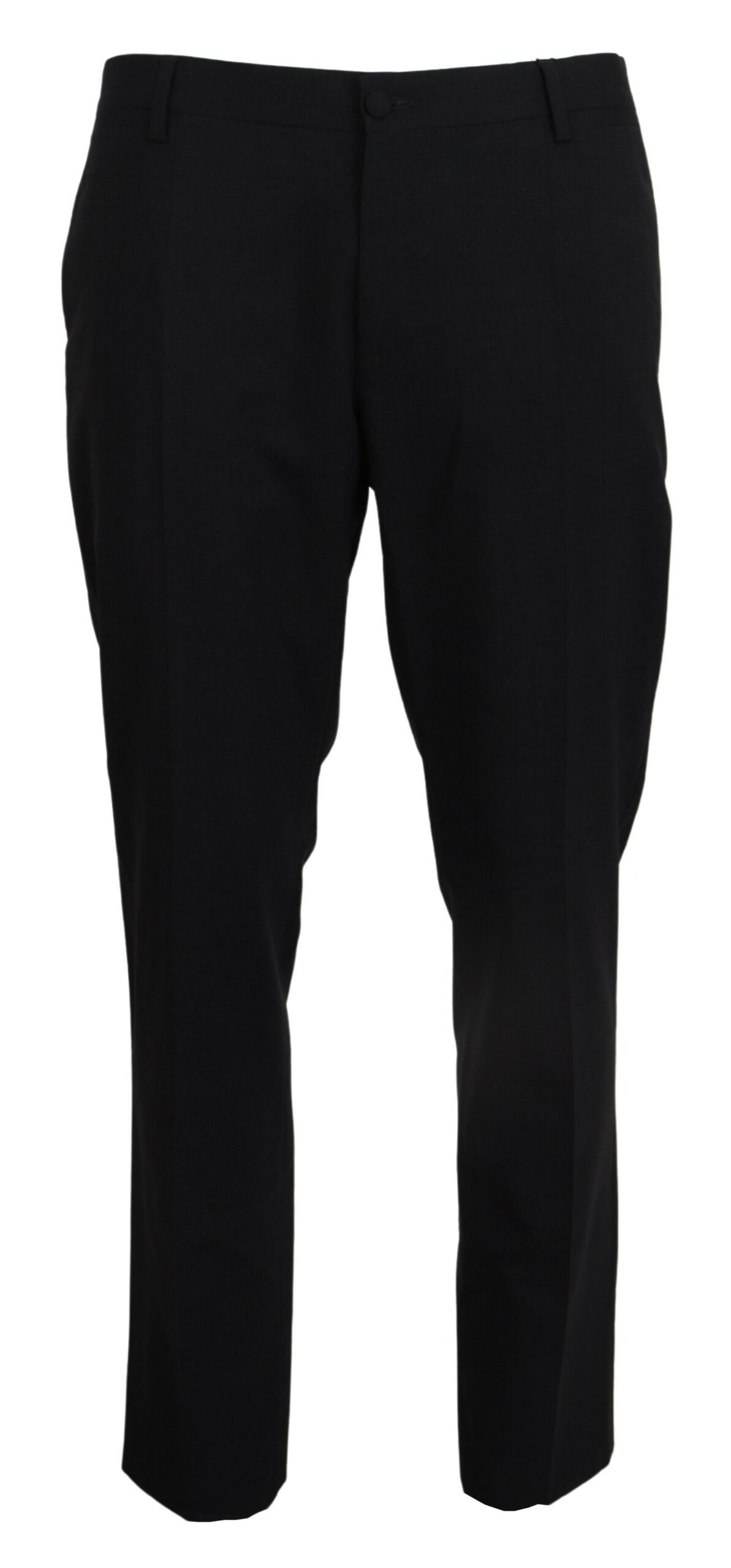 Gray Wool Stretch Dress Formal Slim Fit Pant