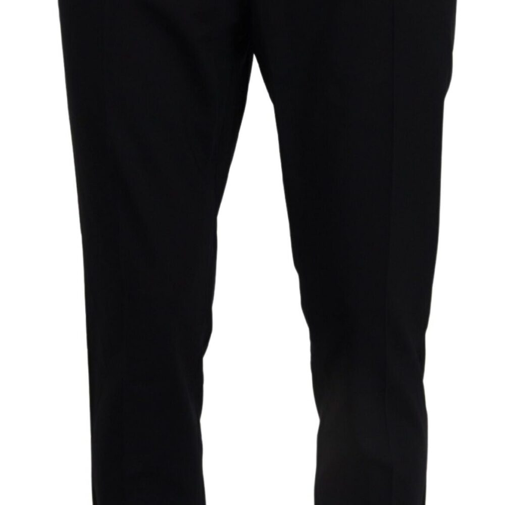 Blue Wool Stretch Dress Formal Slim Fit Pant