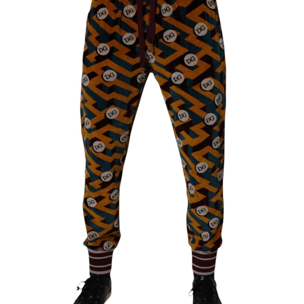 Multicolor Logo Monogram Jogger Sweatpants Pants