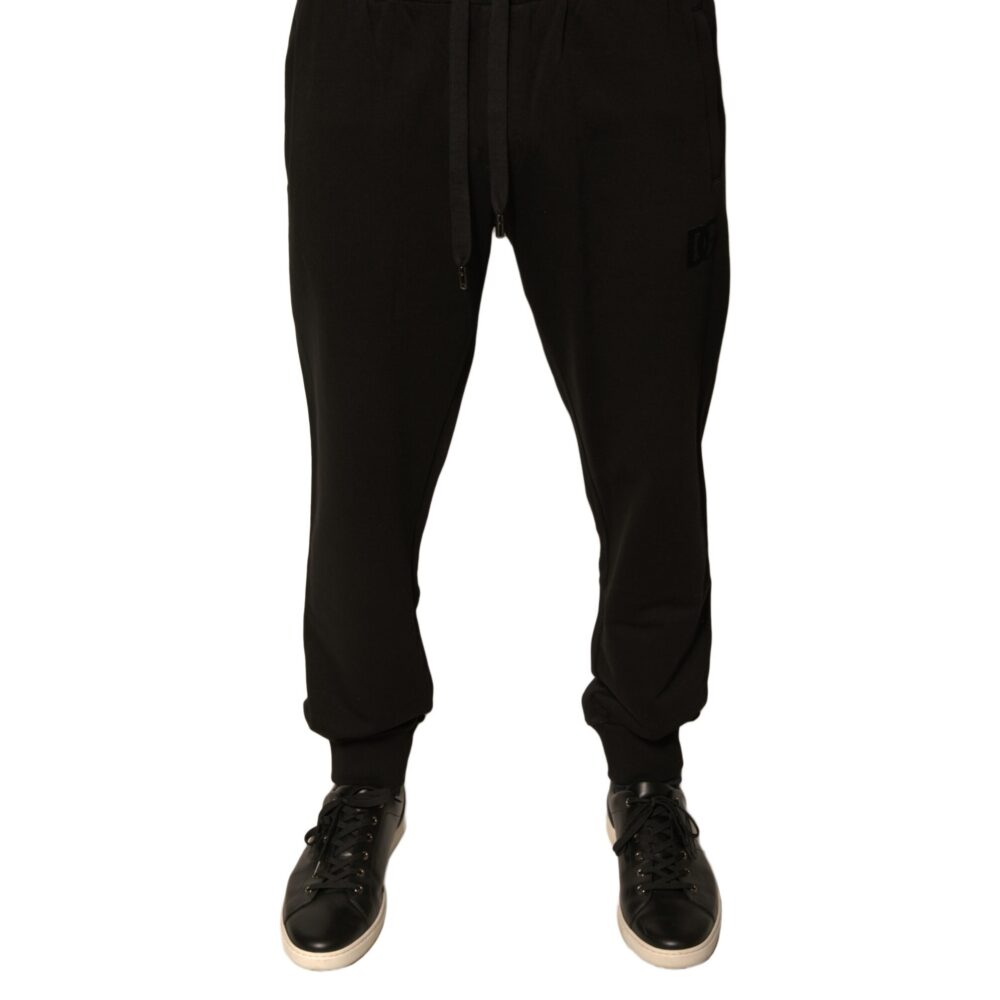 Black Cotton Jogger Men Sweatpants Pants