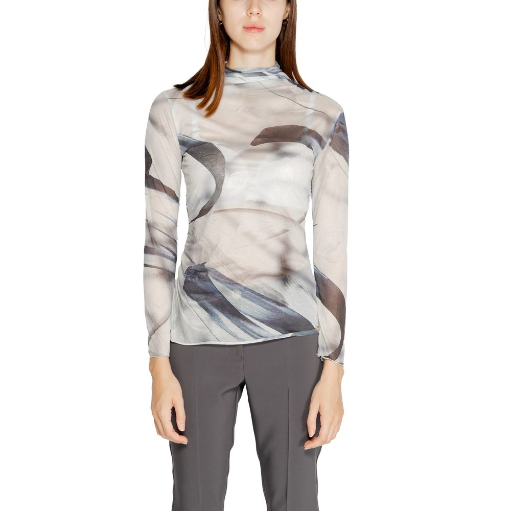 Gray Polyester Long Sleeve