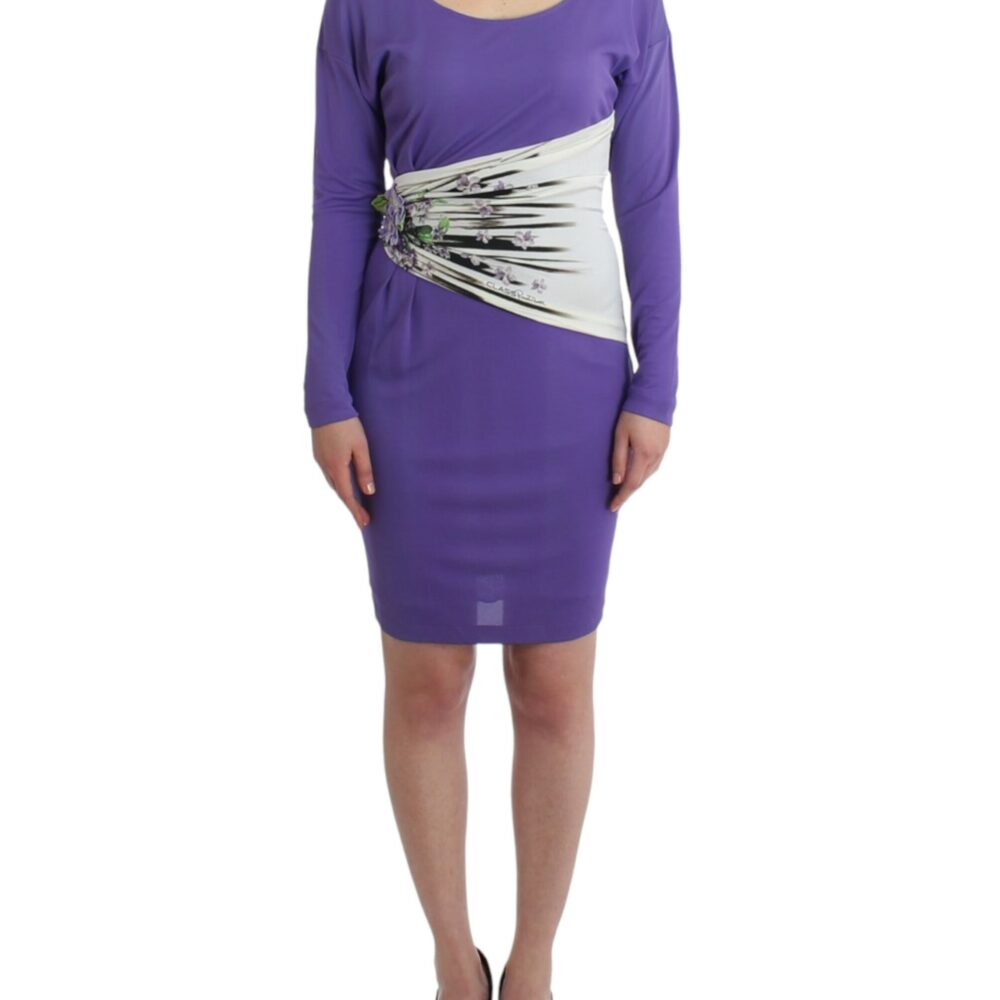 Purple longsleeved dress
