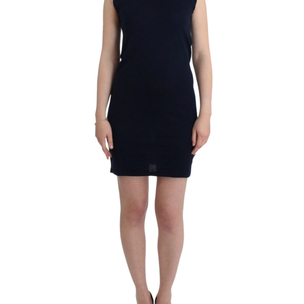 Blue cotton jersey dress