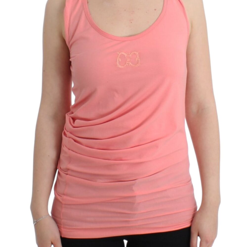 Pink cotton tank top