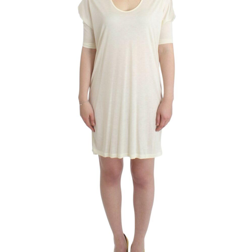 White modal tube dress