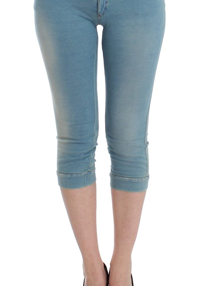 Blue Capri Pants Cropped Jeans