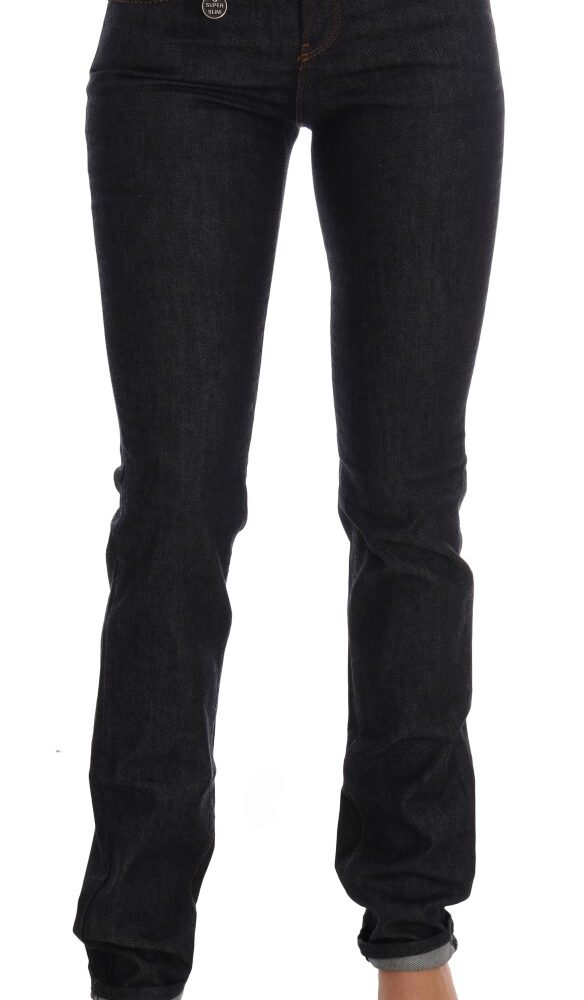 Blue Cotton Stretch Slim Fit Jeans