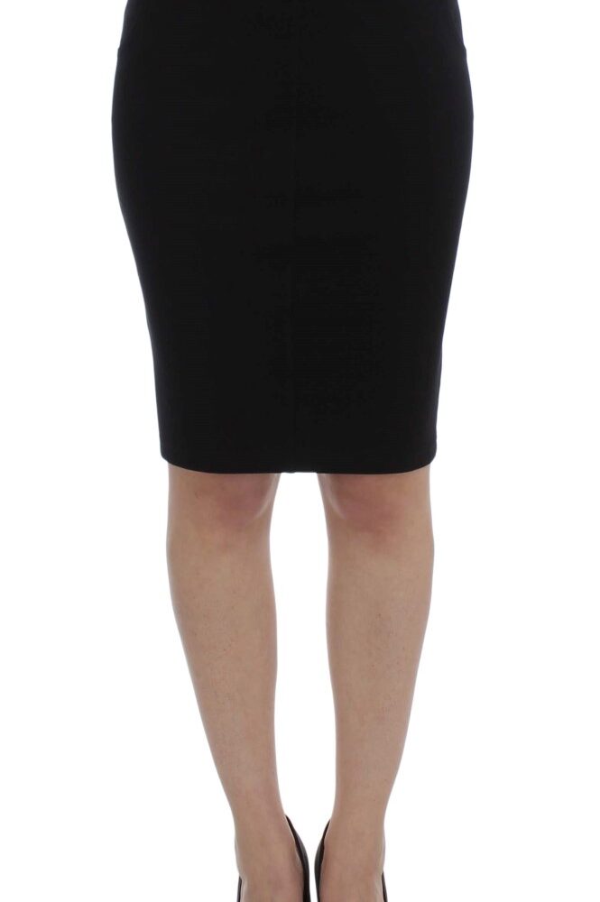 Black Straight Pencil Skirt