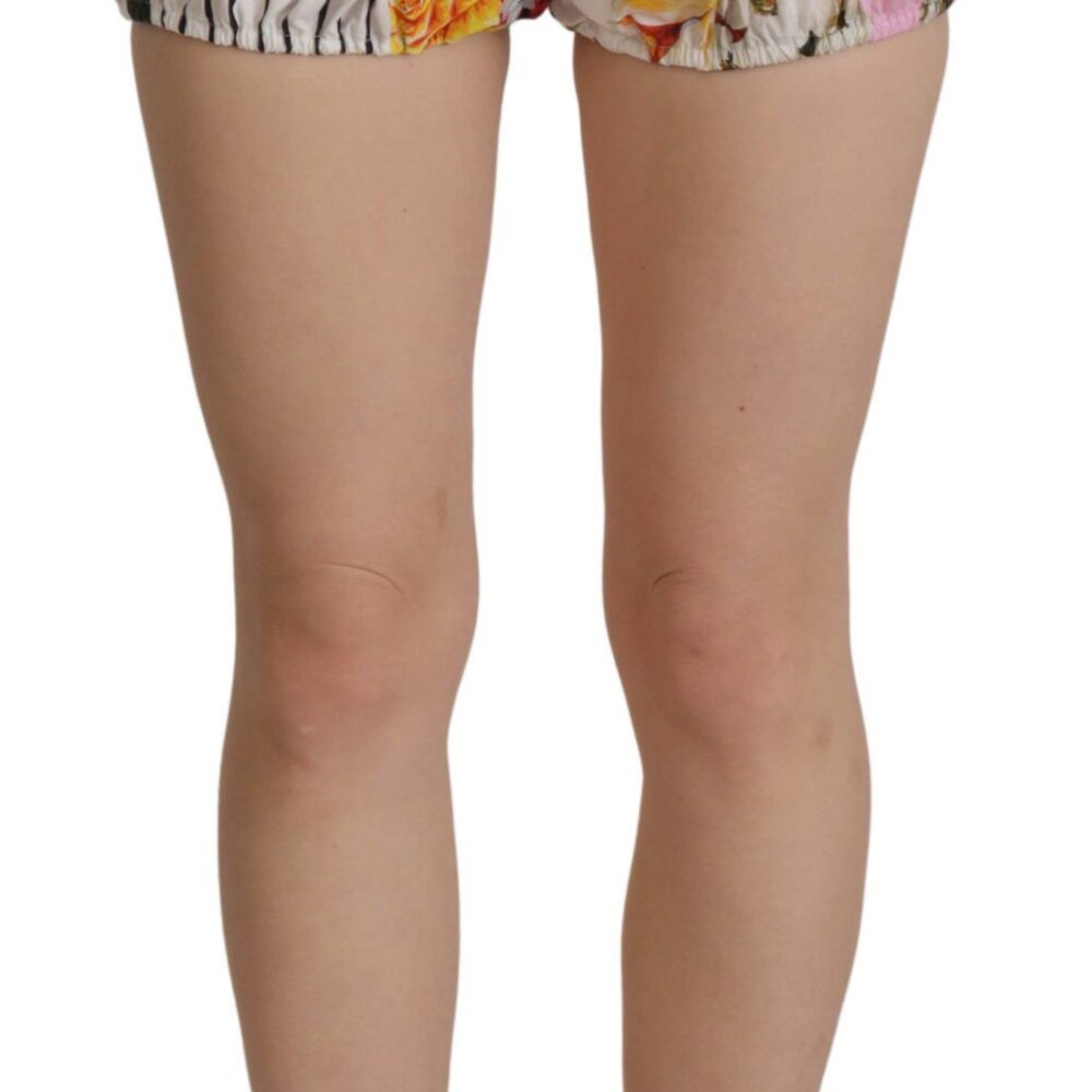 Multicolor High Waist Hot Pants Shorts