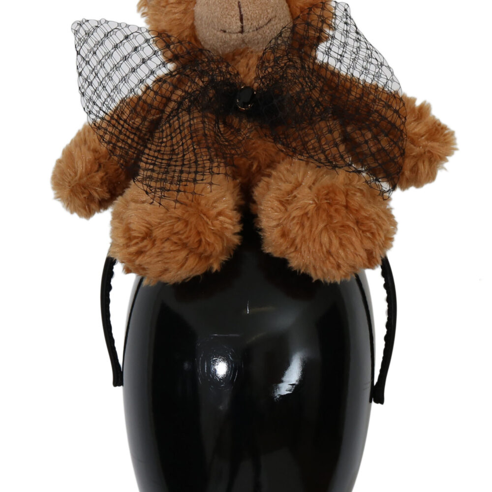 Teddy Bear Gold Crystal  Crown Tiara Diadem Hair Band